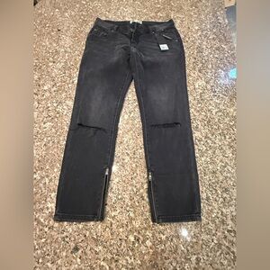 One Teaspoon Black Distressed Ankle‎ Jeans